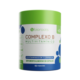 Complexo B Multivitamin com 60 Unidades - Bioroots
