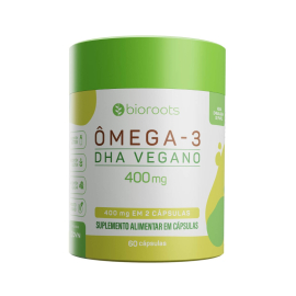 Ômega 3 Vegano 400mg com 60 Unidades - Bioroots