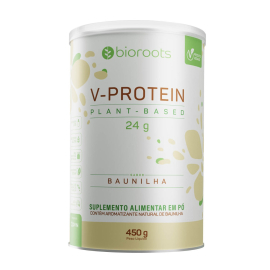 Proteína V-protein Plant Based baunilha 450g - Bioroots