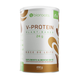 Proteína V-protein Plant Based Doce de Leite 450g Bioroots
